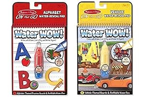 Water Wow! Alphabet and Vehicles 2-Pack Activity Books