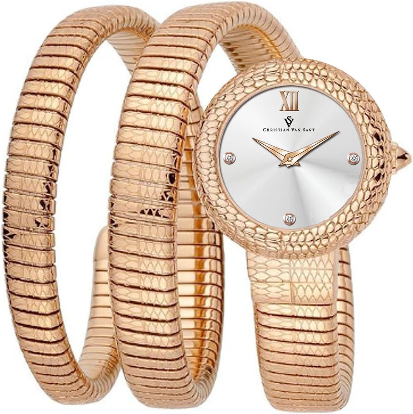 Christian Van Sant Women's Naga Silver dial Watch // CV0891