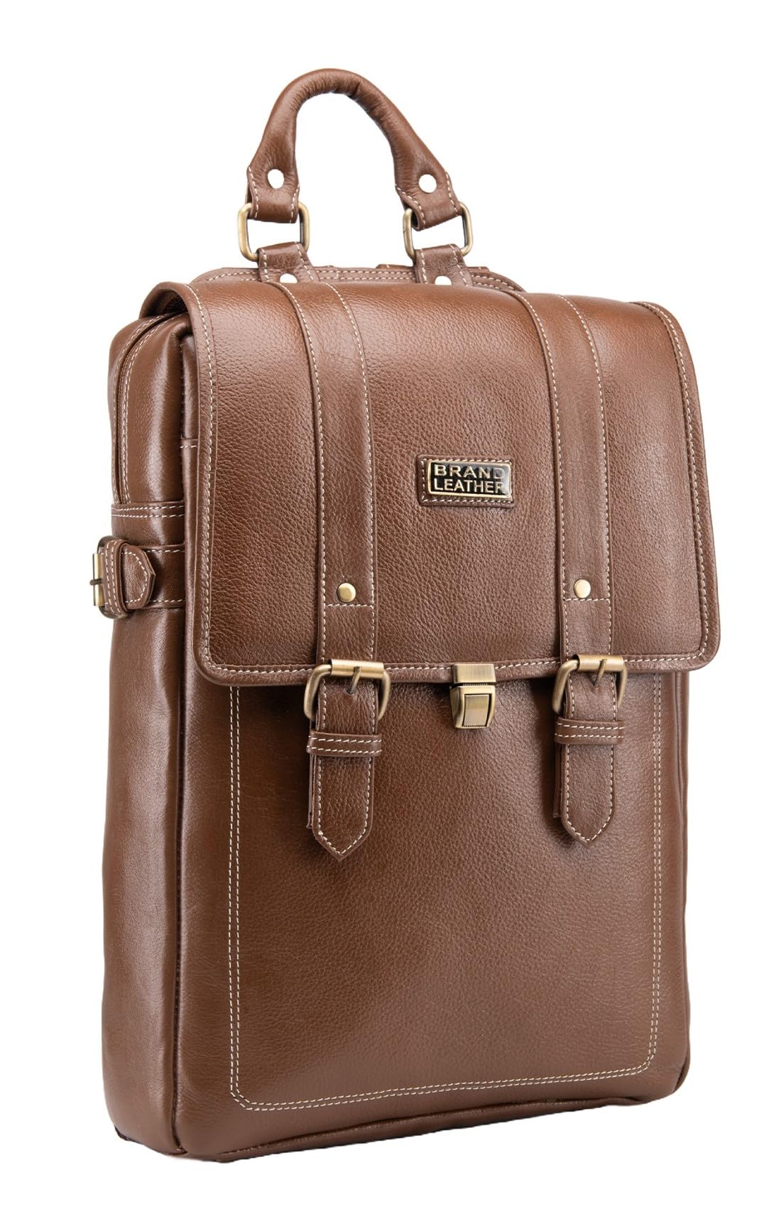 Genuine Leather 14, 15.6 Inch Laptop Backpack For Use Office|Travel|Scahool|College Unisex-image-16