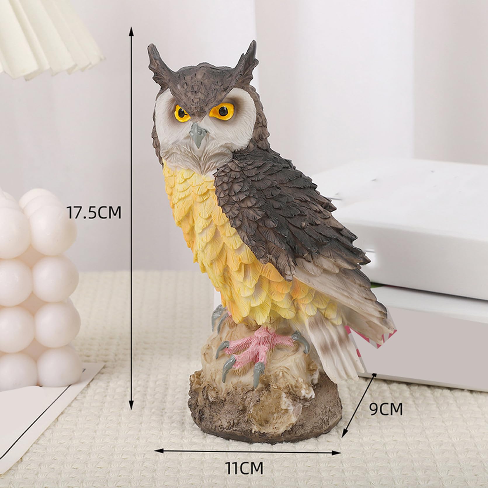 Amazon.co.jp: ガーデニング雑貨 おしゃれ 置物 フクロウ 鳥 動物 玄関