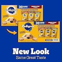 Vista 60 de PEDIGREE Choice Cuts in Gravy - Alimento húmedo en salsa para perros adultos, paquete de sabores surtidos, bolsas de 3.5oz, 24