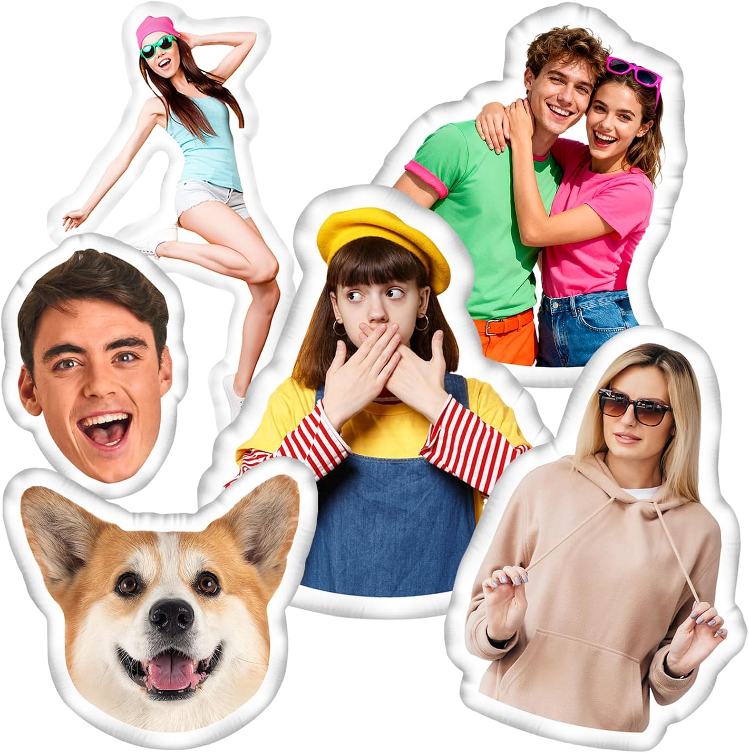 Custom Pillow Personalized Face Pillow for Pet Dog Cat Friend Gift for Birthday for Women Men Couples Customized Memorial Funny Gag Gifts 35 inch