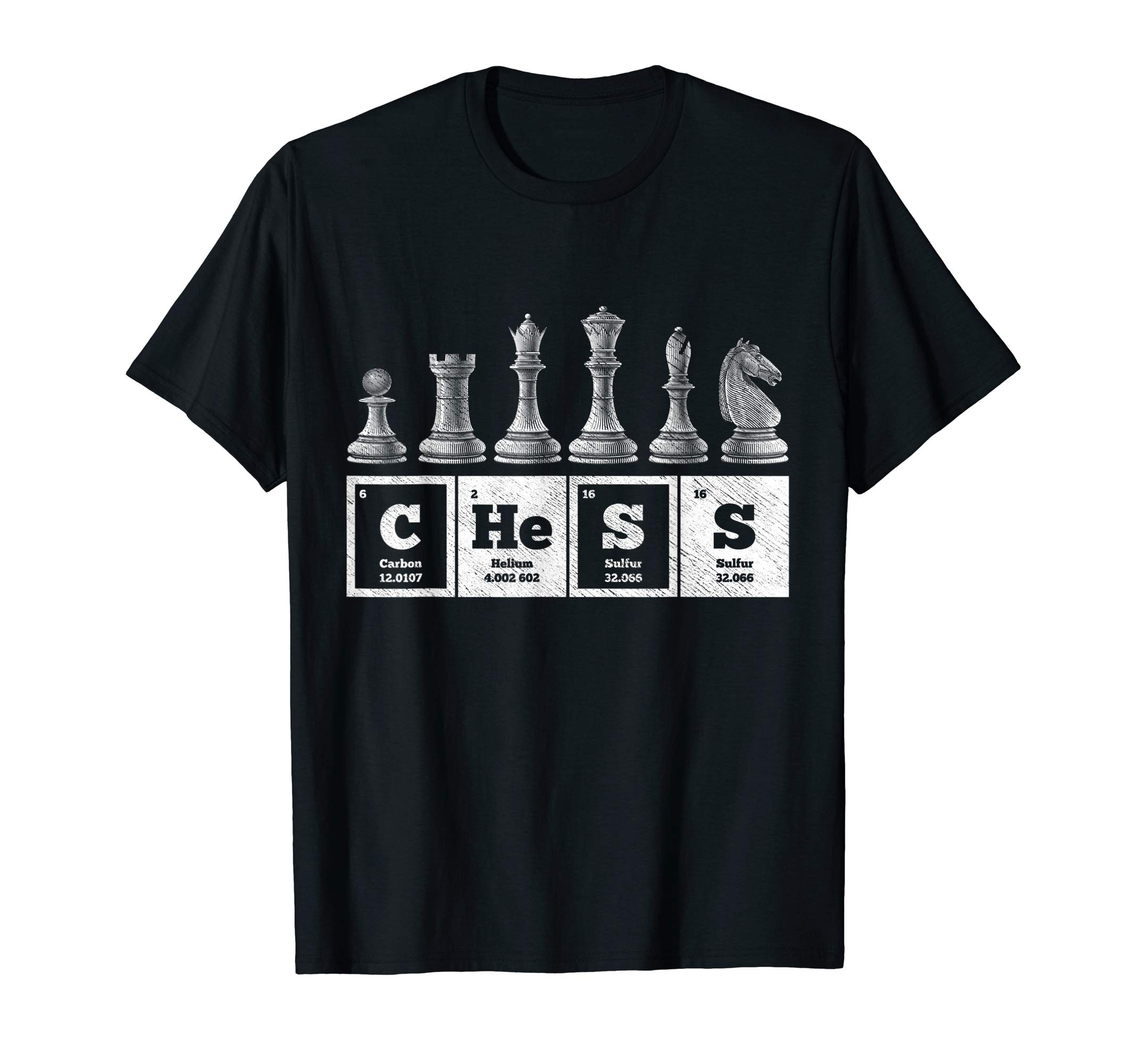 Funny Chess Player Geek Periodic System Chemistry Elements T-Shirt