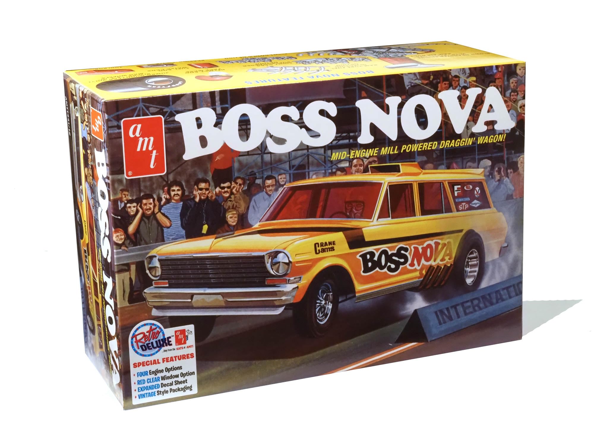 AMT - 1/25 Boss Nova Funny Car - Plastikmodellbausatz, Nicht Bemalt