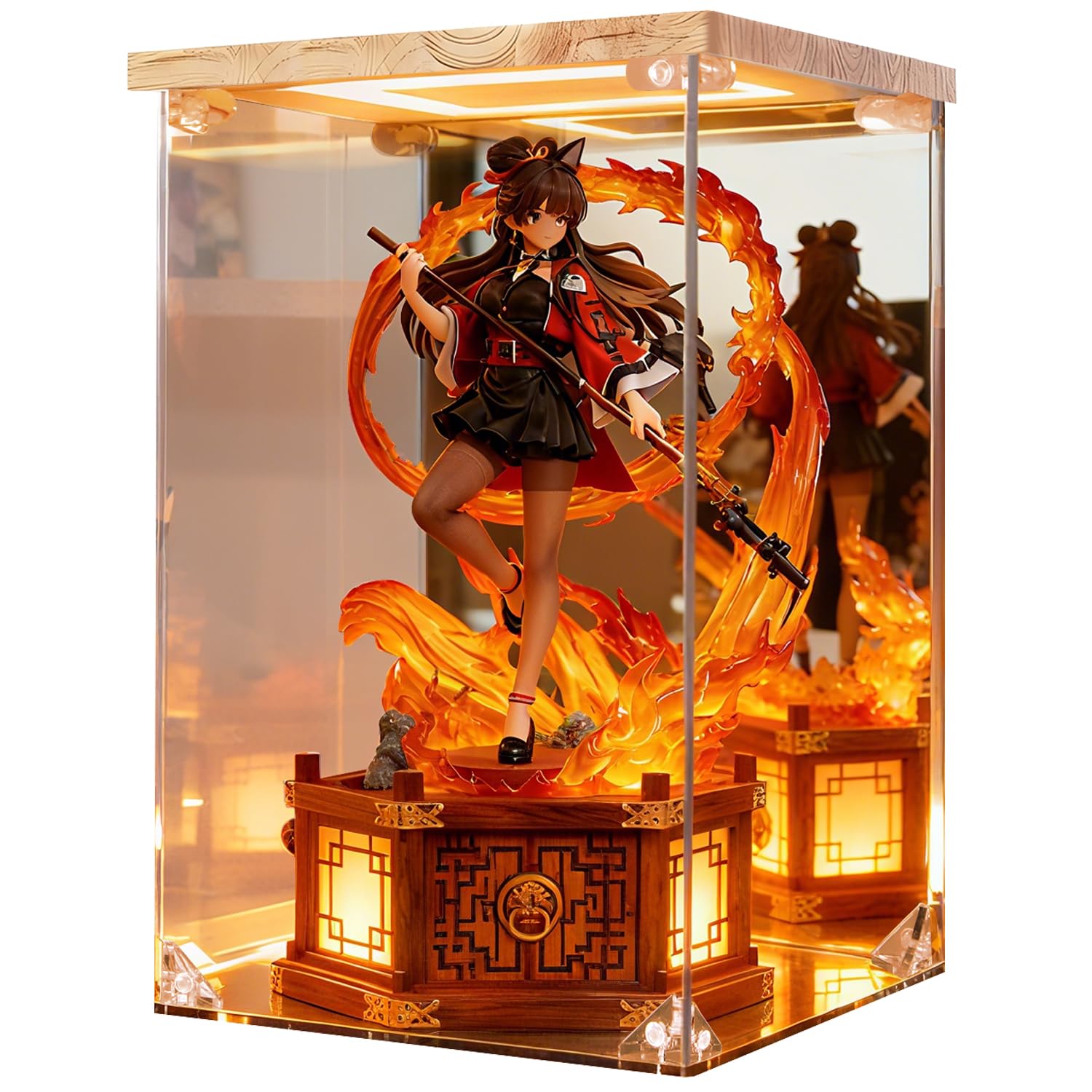 Amazon | KrystaCase フィギュアケース コレクションケース LED