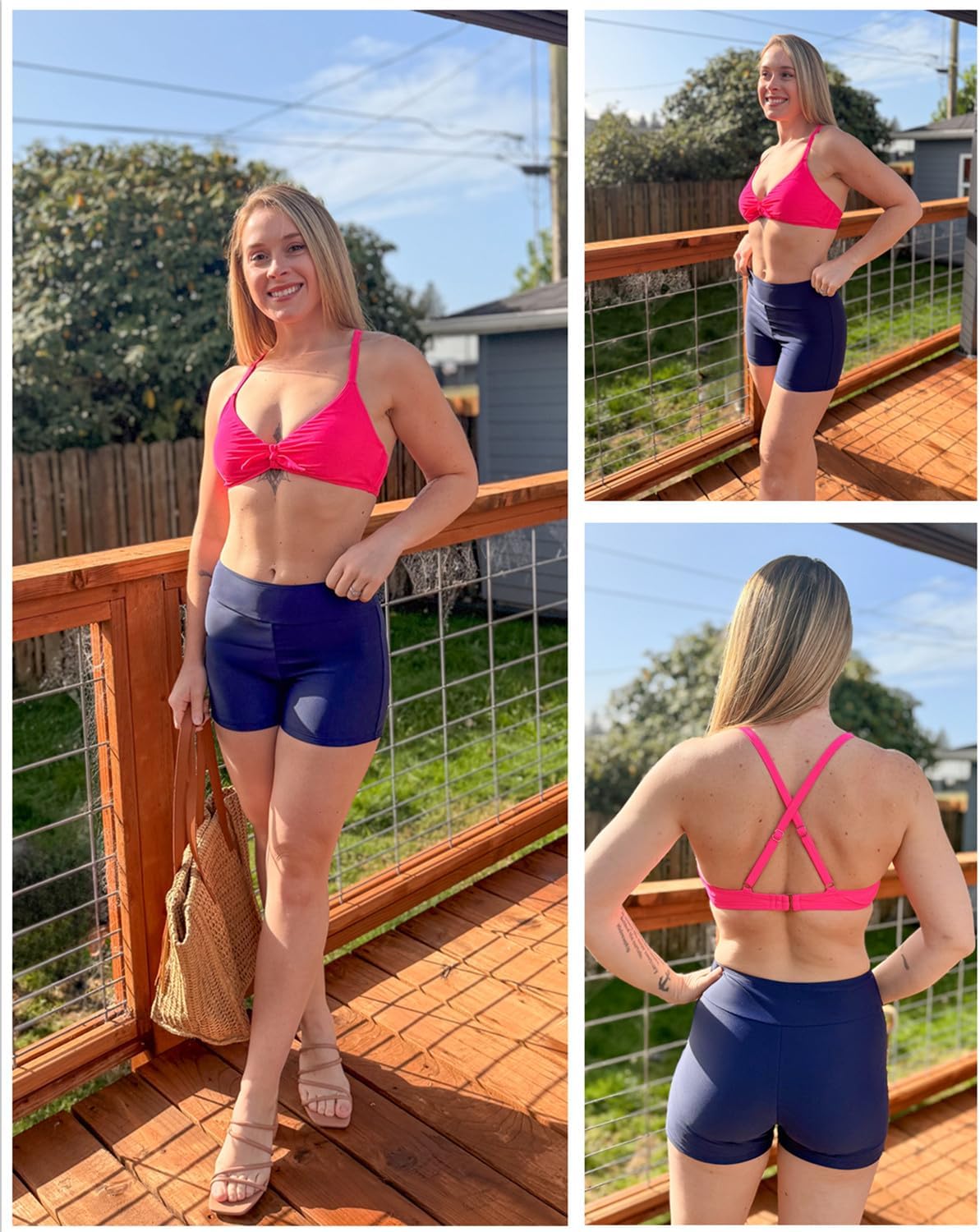 Womens High Waisted Swim Shorts - 3" Bathing Suit Bottoms Boyshorts Swimsuits Board Shorts with Liner 2025 - Image 5