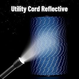 HERCULES Type III Paracord 550 Paracord Rope Parachute Cord, 250\' Reflective for Camping Cord, Survival Rope