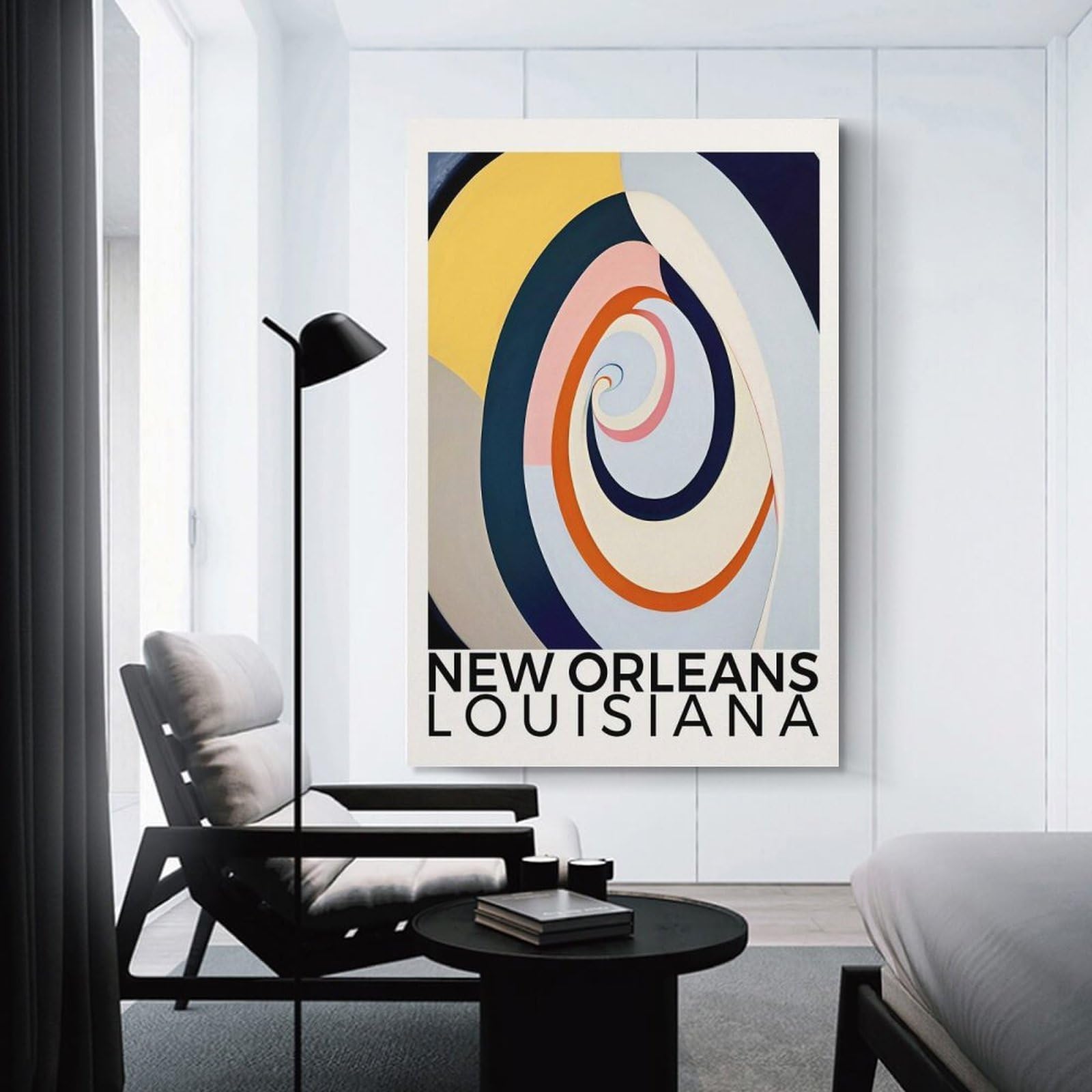 Junmoney New Orleans Louisiana Canvas Art Print, 08x12inch(20x30cm), for Small Homes, Bedrooms Or Open Spaces, Wall Decor with Flexible Room Appeal