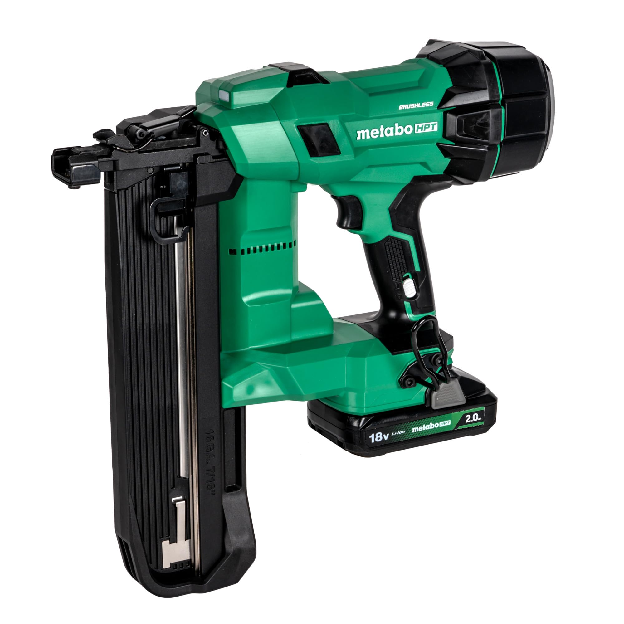 Metabo HPT 18V Cordless 7/16-Inch Medium Crown Stapler Kit, Air Spring Drive, High Power - Low Recoil, 1 to 2-Inch Staple Length, 150 Staple Capacity,