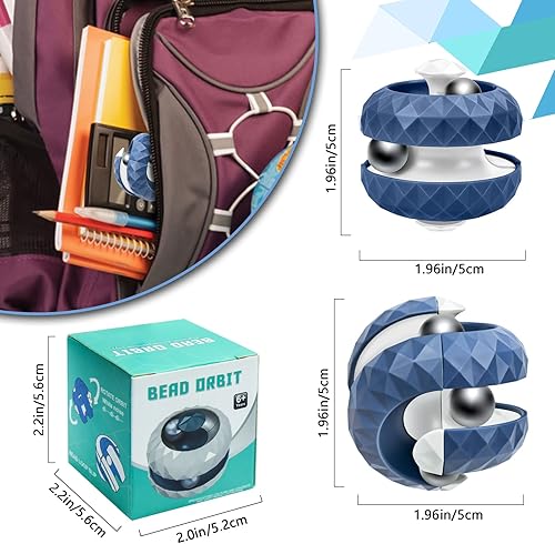 Miniatura 5 de Orbiit - Juguete de bola de rompecabezas Infinitycube, juguete giratorio de bola de rompecabezas de cambio infinito, novedosos juegos creativos para