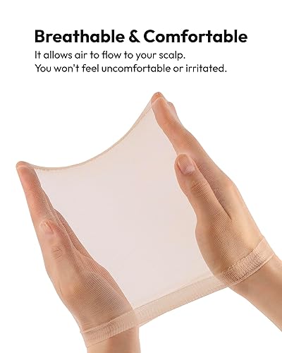 Miniatura 6 de Jomeech Gorra de peluca HD, 6 gorras de peluca para mujer, gorra de peluca para peluca de encaje frontal (media-nude)