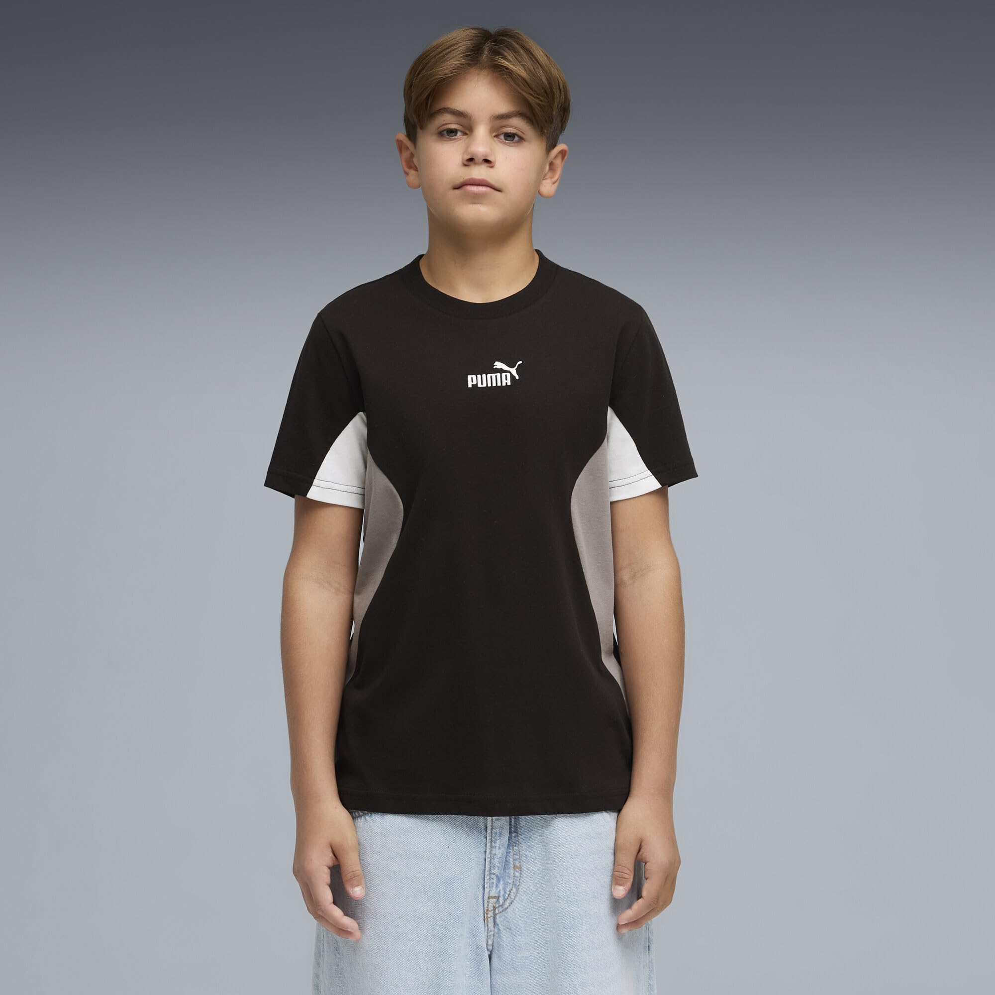 Puma Ess Block Tee B Magliette Bambini e Ragazzi (Pacco da 1)