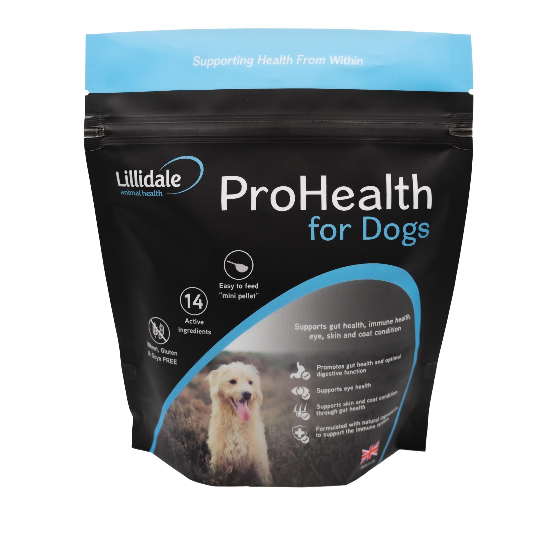 Lillidale ProHealth For Dogs 200g - Pre, Post & Probiotic Formula To Support Your Dogs Gut Health. Contains 14 Active Ingredients. Scientifically Formulated For A Healthy Stomach & Optimal Digestion