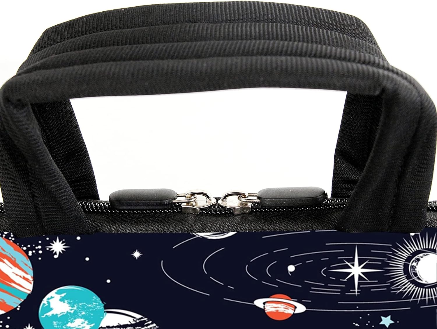 AMARY 15.4" 15.6" laptop sleeve adjustable shoulder strap with handle accessory pocket for men women (Galaxy-1) - Image 6