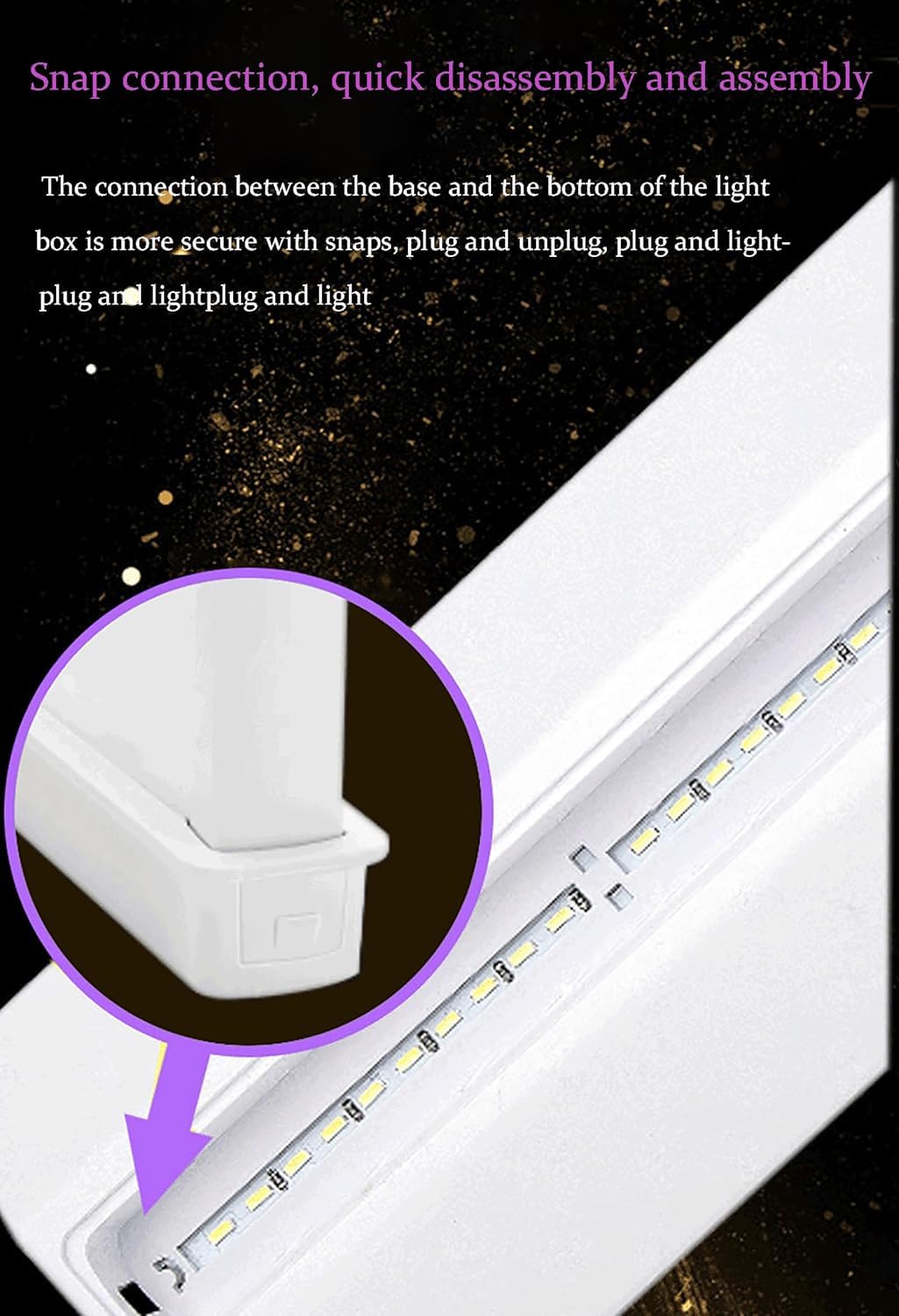 Expositor publicitario de doble cara con base, soporte de menú recargable, soporte de menú de mesa iluminado para oficina, tienda