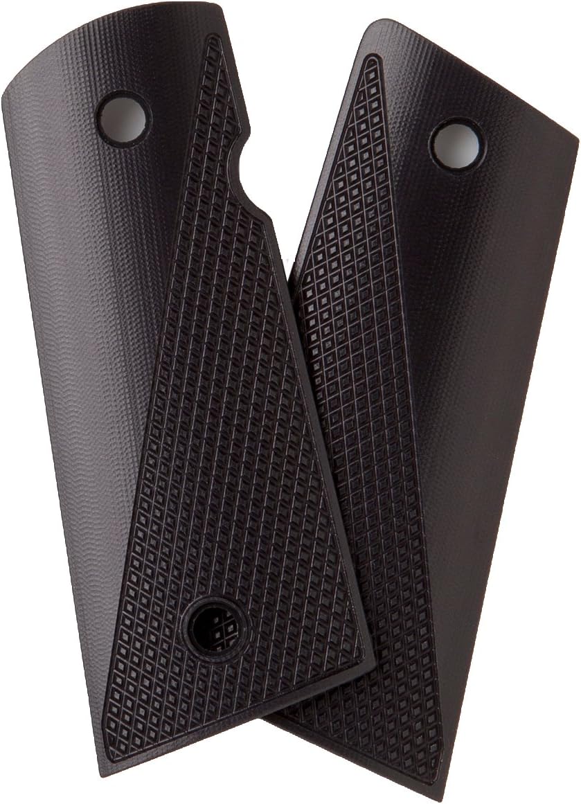 Alumagrips Slimline Tactical Checkering Magwell Grip, Black, Compact