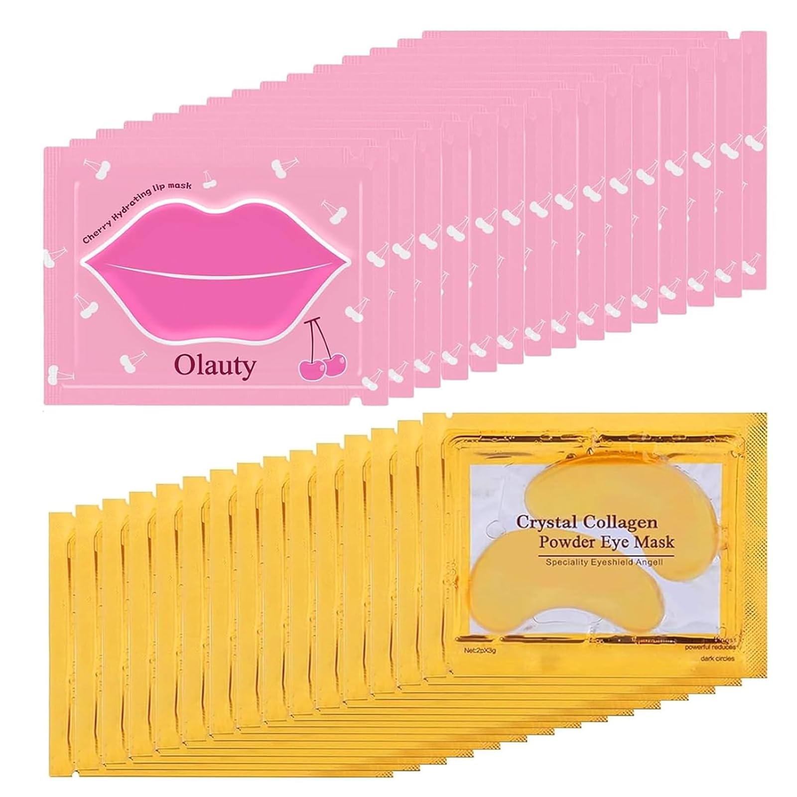30 Pairs Lip Mask & Eye Mask,Under Eye Patches, Eye Mask for Puffy Eyes, Chapstick Bulk, Valentines Day Gifts,Galentines Gifts, Bulk Gifts for Women, Party Favors,Cheer Gifts,Mini Gifts for Women