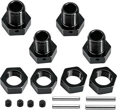 Alloy 17mm Wheel Hex 5mm Extended for ARRMA 6S 1/8 KRATON Typhon Outcast Notorious 6S 1/7 Infraction Limitless Mojave Felony Upgrade PartBlack