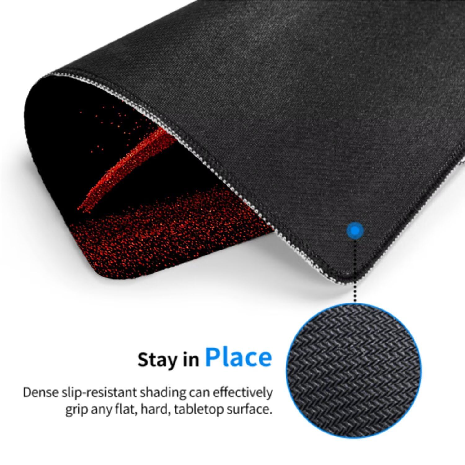 Czarna podkładka pod mysz pod mysz pod mysz do gier XXL 1400 x 600 x 3 mm podkładka pod mysz gumowa ptak duża podkładka pod rękę gracz akcesoria wodoodporne PC, do klawiatury laptopa w-2436