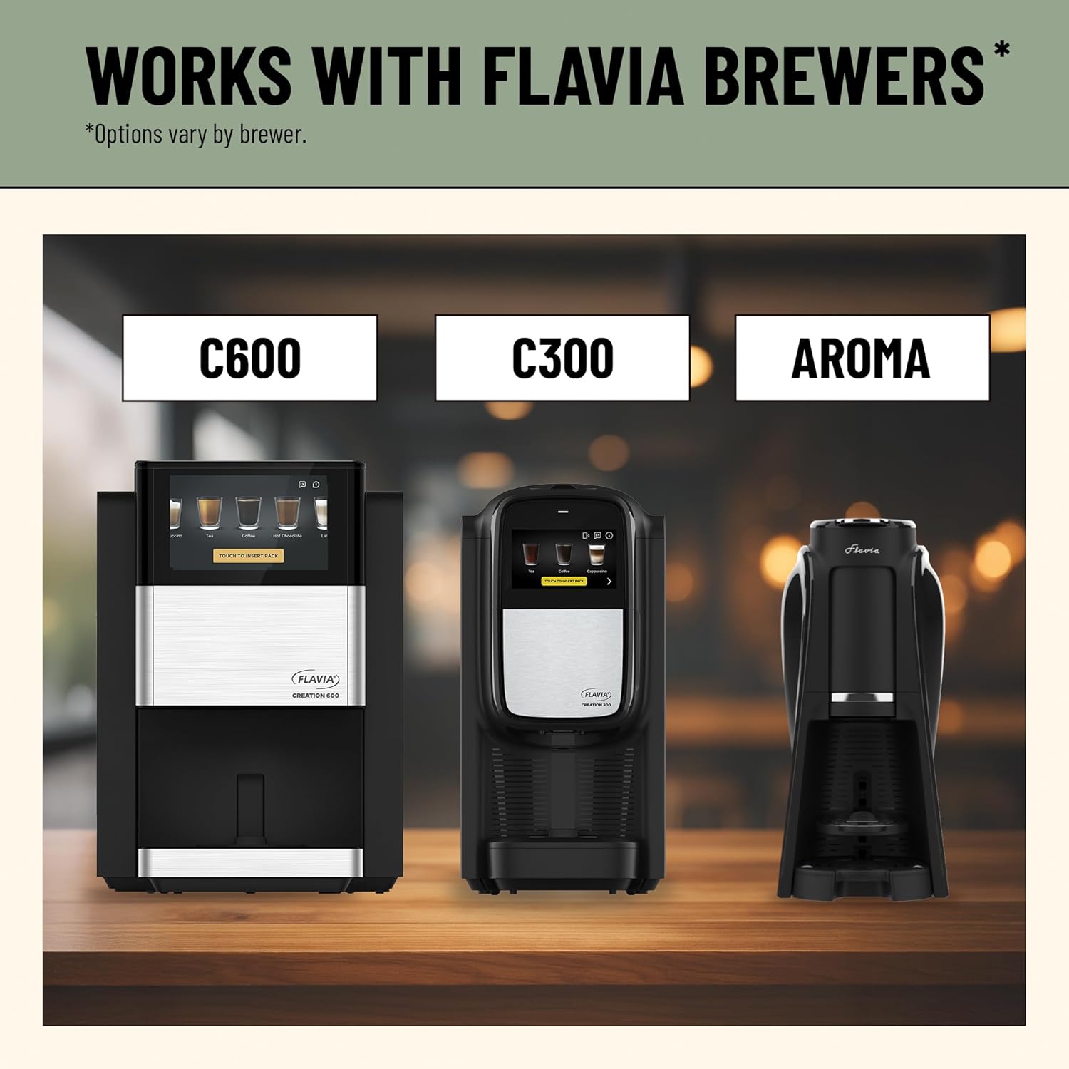 Flavia Brewers compatible with Freshpacks