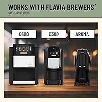 Vista 4 de Flavia Bright Tea Co. Chai Tea Latte Freshpacks funciona solo con cerveceros propios (caja de 72 paquetes frescos)