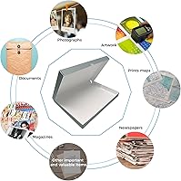 Vista 61 de Lineco Folio Storage Box, Clamshell Design with Metal Edge. 18.5x24.5x1.75 Inches, Archival Boxboard, Preserve Photos, Cards, Magazines, Documents