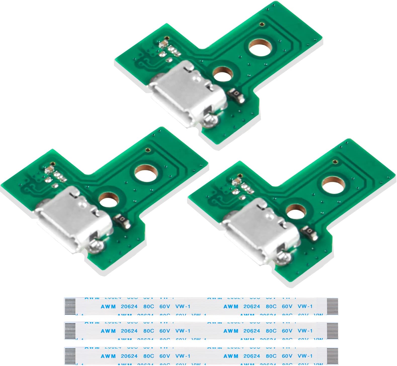 USB Micro-B Breakout Board - 3er Set Kompatibel Mit Adafruit