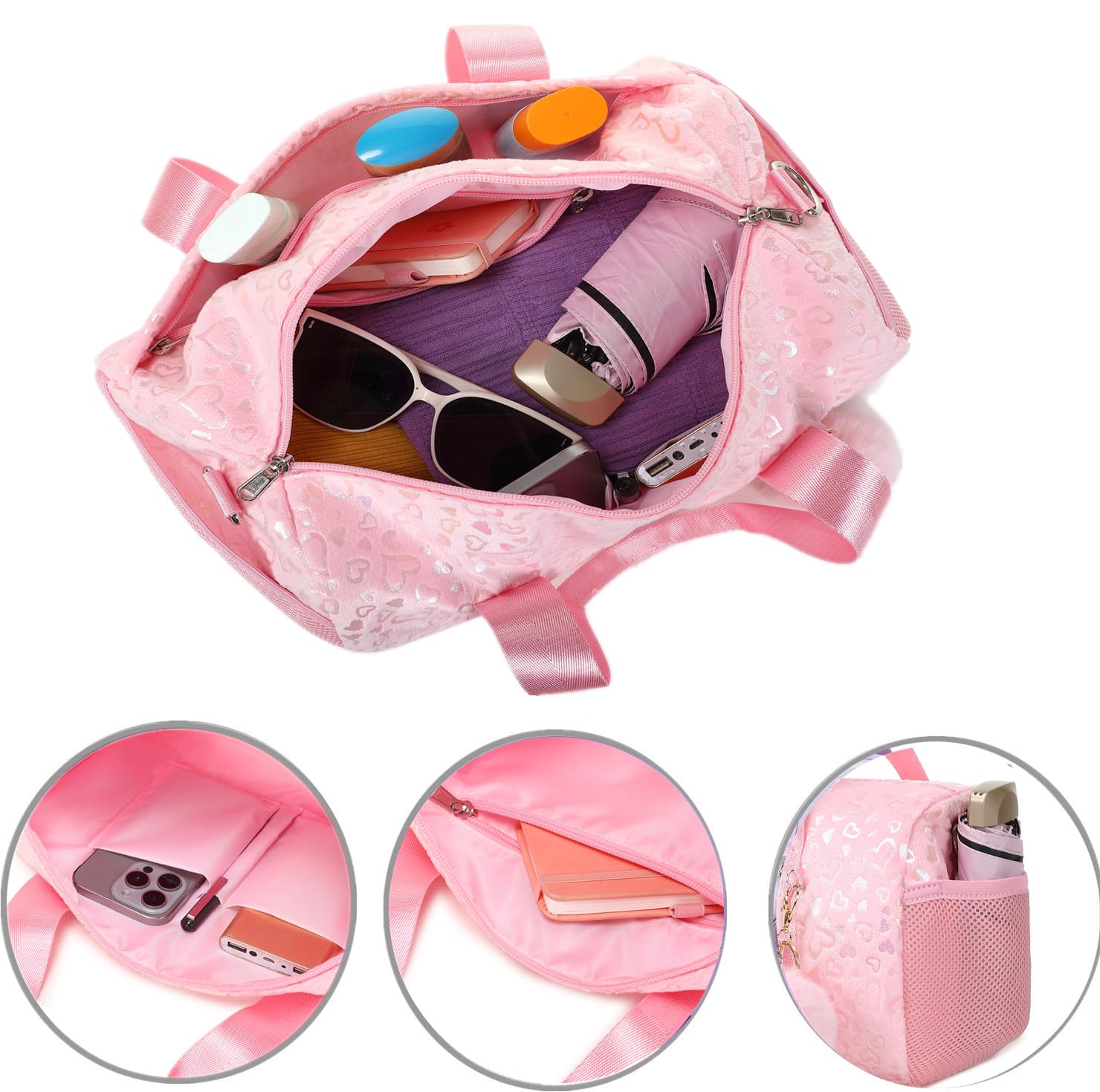 Borsa Sportiva Bambina Borsone Palestra Borsone Piscina Bambina Borsone Danza Ragazza per Tasca Bagnata