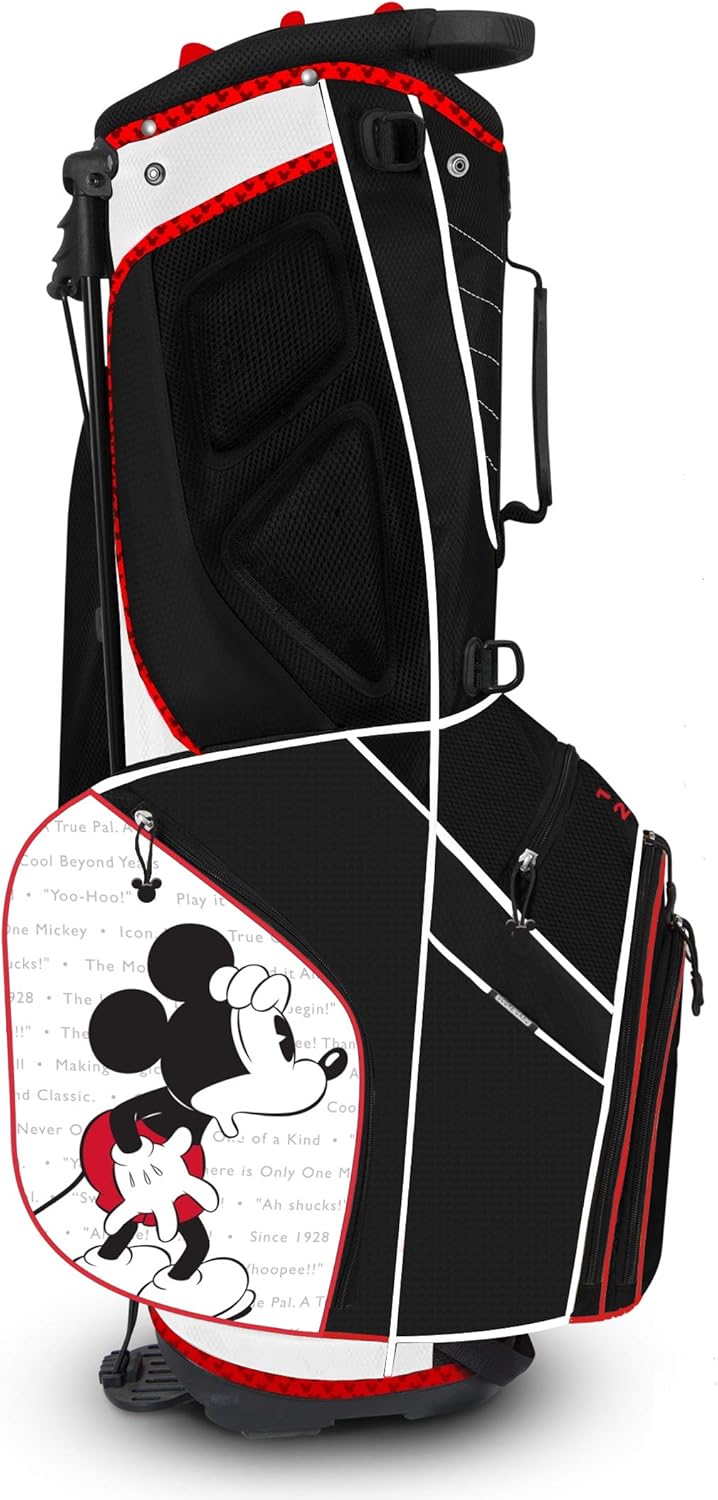 Team Effort Disney Mickey Mouse Golf Caddie Carry Bag, Multicolor