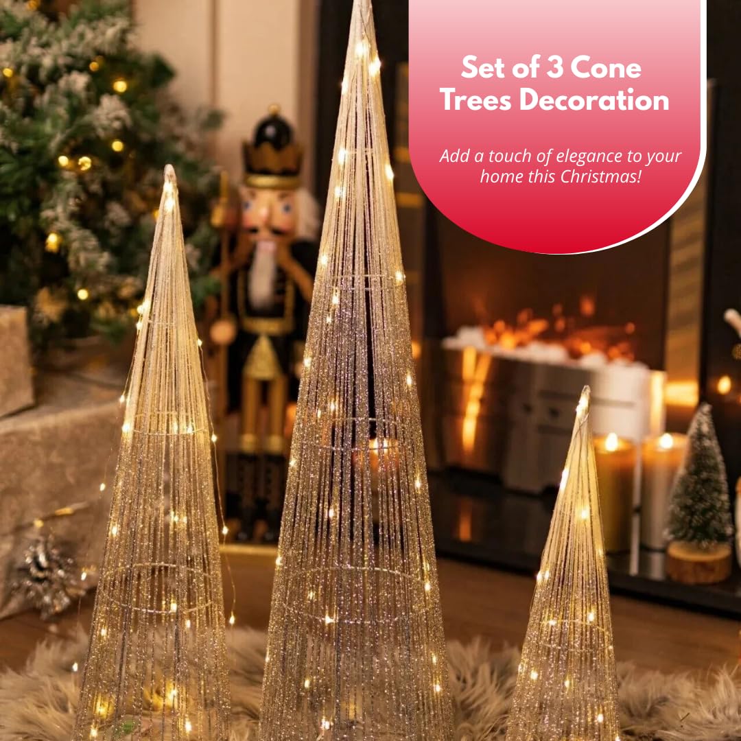 Luce LED A Forma Di Albero Di Natale Con 24 Foglie D'Acero - Bianco Caldo, Alimentazione USB/Batteria AA, 45-50 Cm