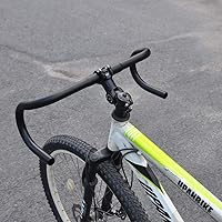 Vista 6 de UPANBIKE Barra de descenso de bicicleta de carretera de engranajes fijos Aleación de aluminio doblada manillar 1.000 in 1.252 in