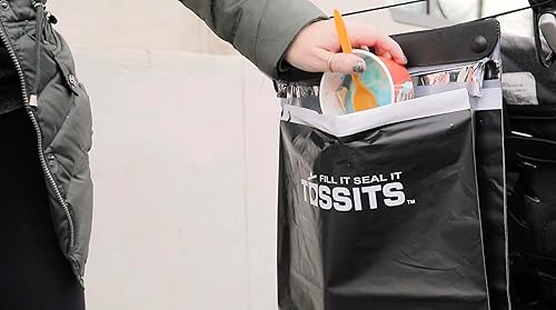 Miniatura 6 de Tossits Bolsas de basura desechables reciclables colgantes para automóvil paquete de 3 unidades 21 bolsas en total a prueba de fugas a prueba de