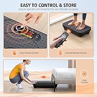 Vista 7 de Máquina de ejercicios de placa de fitness con vibración, modo automático profesional de cuerpo completo, promueve la circulación linfática, quema