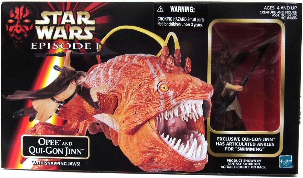 1998 Star Wars Episode I Opee & Qui-Gon Jinn Action Figure
