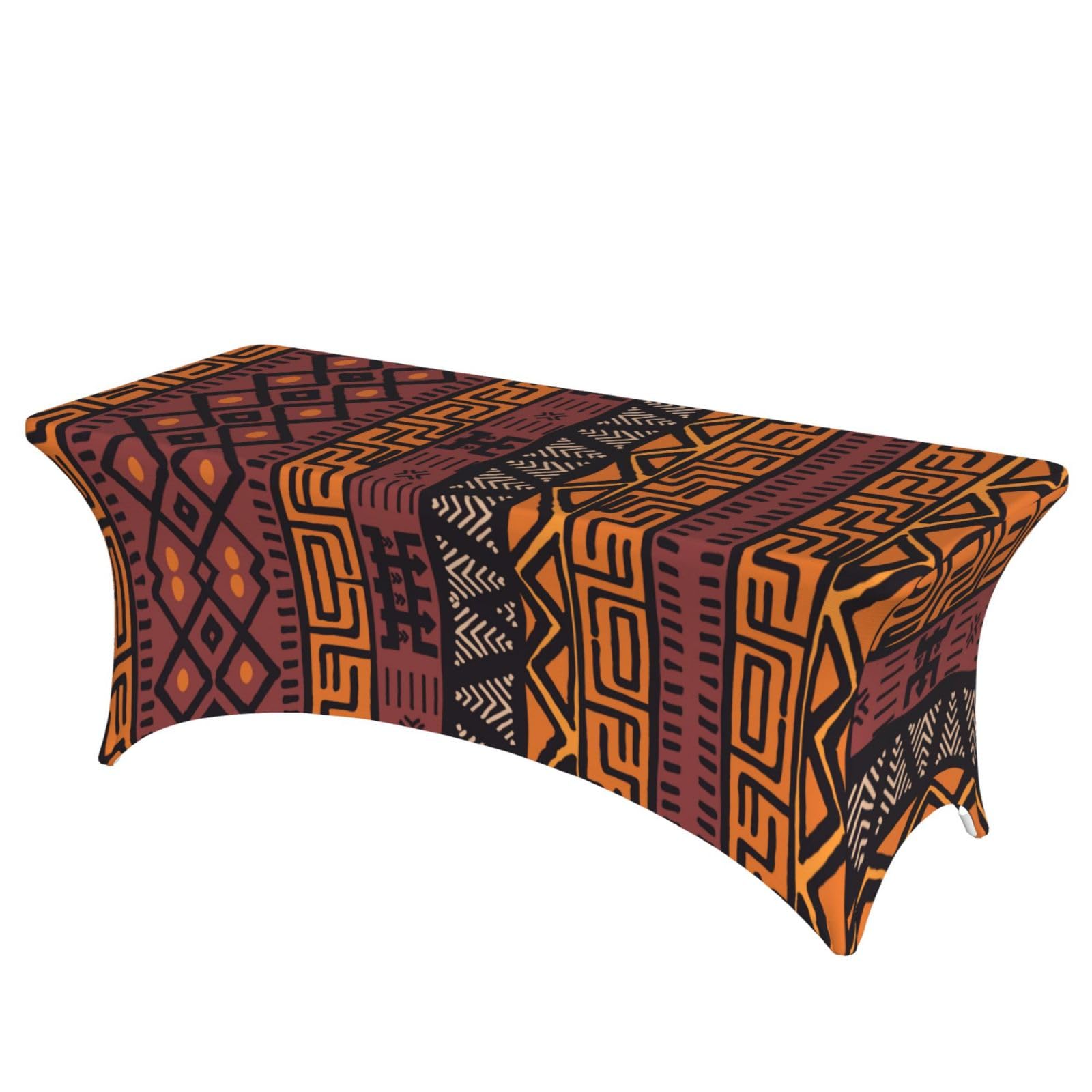 ERCgad African Mud Cloth Tribal Print Rectangular Tablecloth Dining Banquet Party Events Home Celebration Table Cover