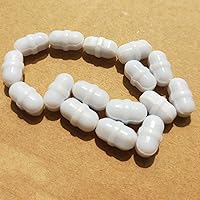 Vista 4 de 10 barras de agitación magnética PTFE (0.236x0.472 in, blanco, redondo, cilindro con forma de anillo de pivote)