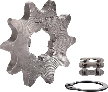 WOOSTAR Motorcycle 420-10T Front Sprocket 17mm for 50cc 70cc 90cc 110cc 125cc Dirt Pit Bike Mini Bike ATV 4 Wheeler Moped