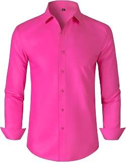 Men's Dress Shirts Long Sleeve Wrinkle Resistant Business Casual