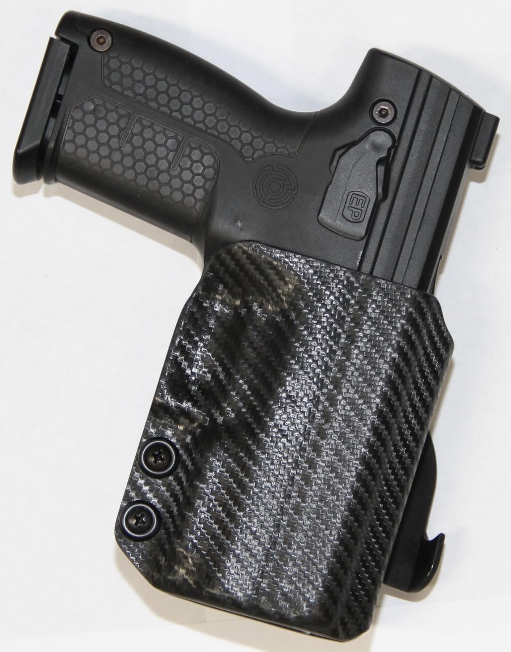 REVKEL Custom Kydex Molded OWB Paddle Holster for Byrna SDXL/HDXL/LE Gun. Black Right Hand Draw. Hand Crafted in Texas, USA. Gun NOT Included.