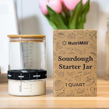 Nutrimill Sourdough Starter Jar - 1 Quart