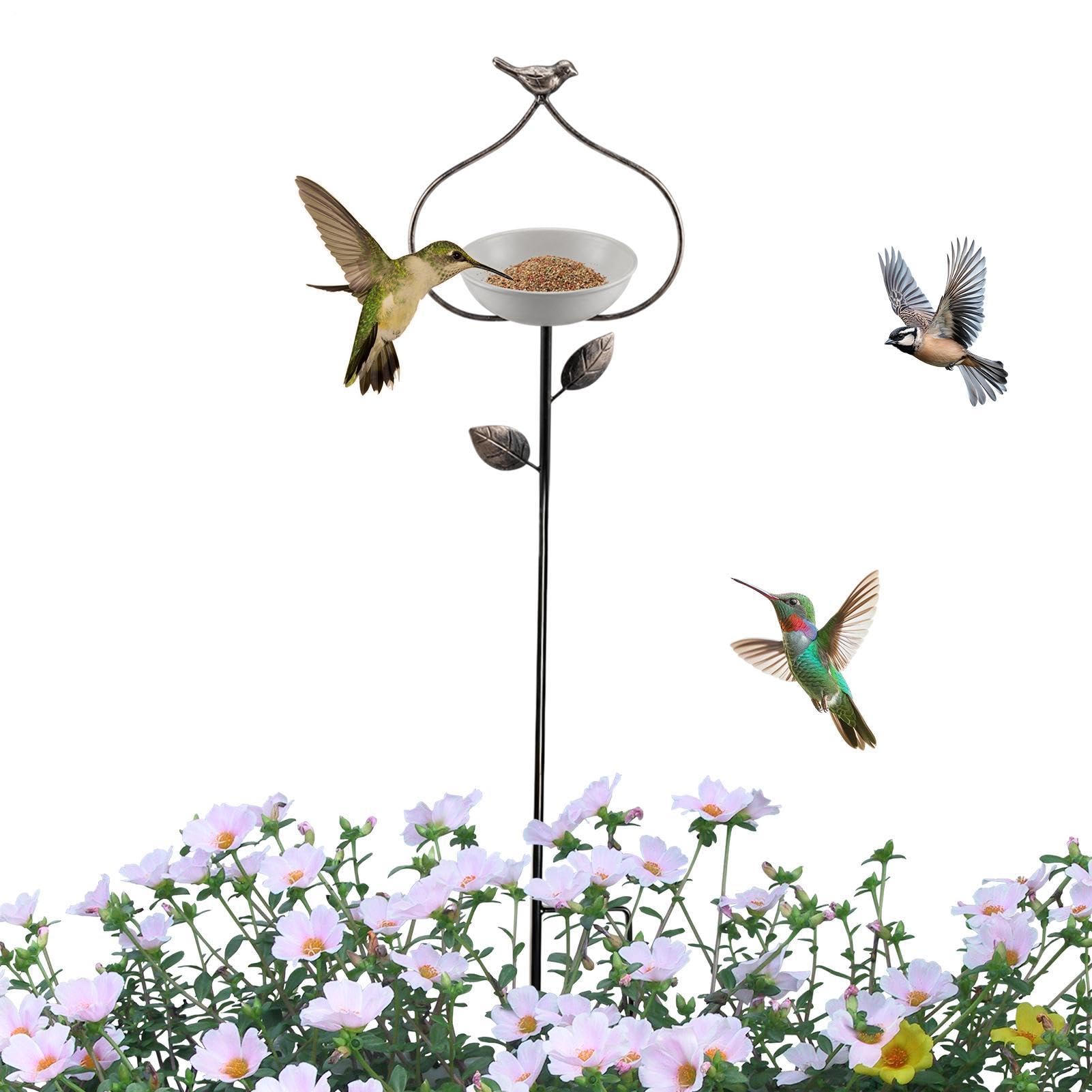 Baños para pájaros exteriores de patio para atraer aves al jardín