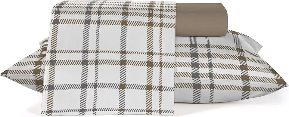 Jogo Roupa de Cama Queen Duplo, 100% algodão 150 fios Teka Diamante