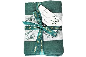 Treasures of Ireland Embroidered Green Waffle Tea Towel (2 Pack)