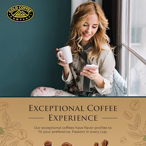 Miniatura 6 de Gold Coffee Colombia Huila - Café de grano entero molido de tostado medio, 1 libra, paquete de 1