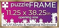 Vista 47 de Poster Palooza Kit de marco para rompecabezas de 18 x 24 pulgadas, incluye hojas de pegamento para rompecabezas, marco de madera de bronce