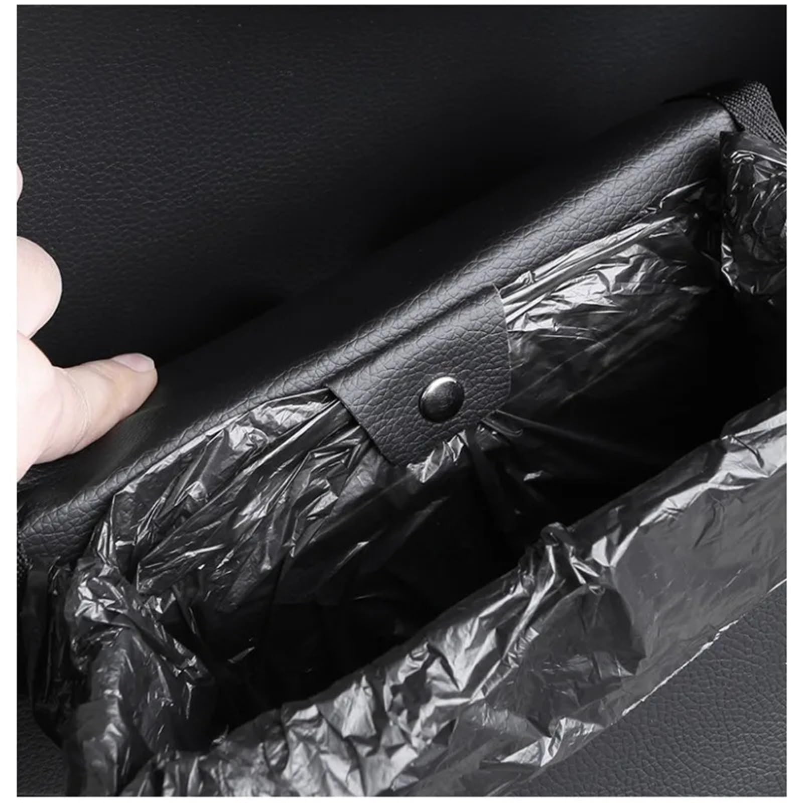 Poubelle De Voiture Avec Couvercle Poubelle de voiture pliante, boîte rangement suspendue