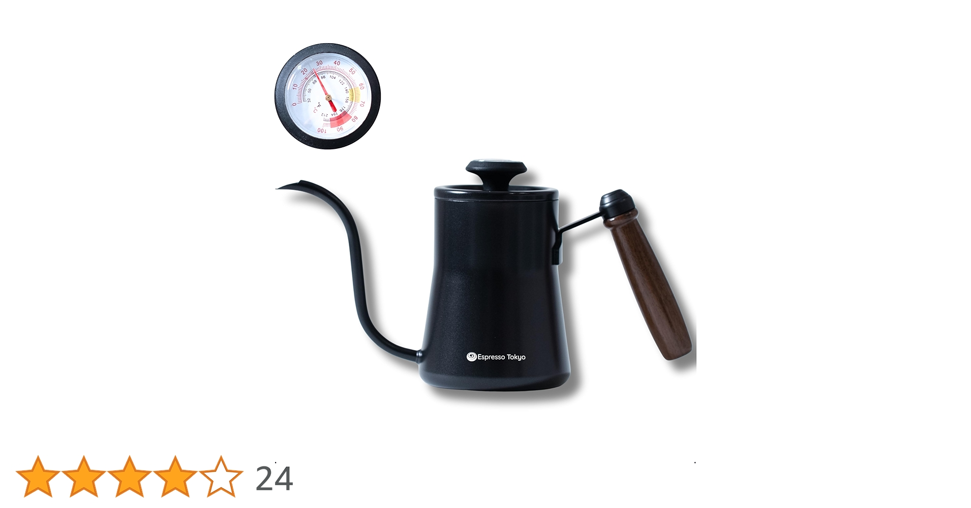 1200Wで1杯分65秒で沸かせる❣お洒落なデザイン♪❤コーヒードリップケトル Amazon | Espresso Tokyo コーヒーケトル 550ml 温度計付き