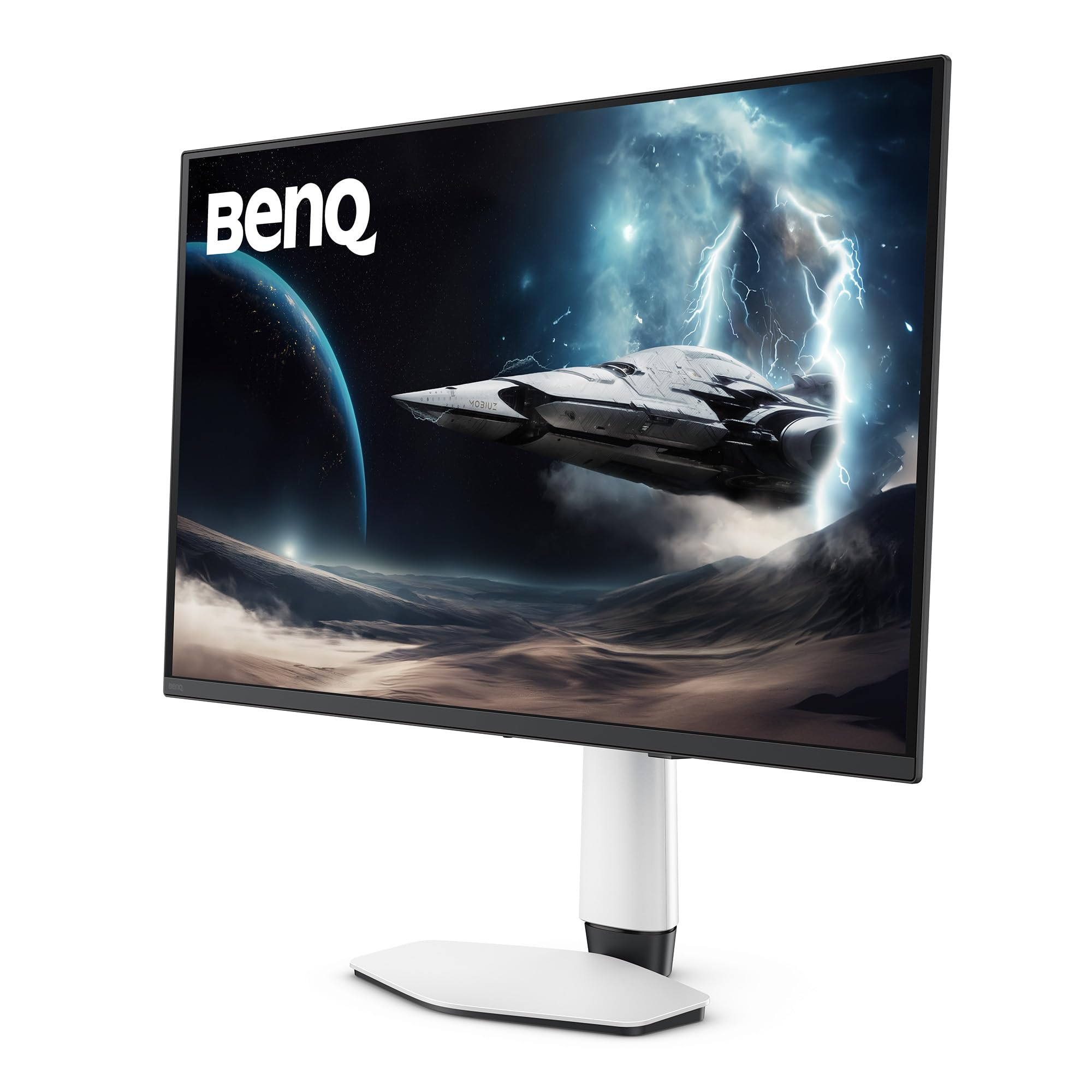 BenQ MOBIUZ EX321UZ 32 Pollici Gaming Monitor 4K QD-OLED di 4a generazione, 240Hz, 0.03ms, HDMI 2.1, DP2.1a 80Gbps, USB-C 90W, 99% DCI-P3, display HDR 400, FreeSync Premium Pro, garanzia di 3 anni