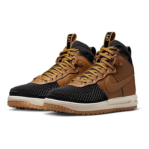 Nike Men's Lunar Force 1 Duckboot Ale Brown/Ale Brown-Black (805899 202) - 9.5