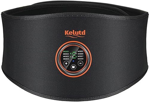 Cinturón estimulador de abdominales, aprobado por la FDA, masajeador EMS para abdominales, cinturón de fitness sin hoja de gel táctico para